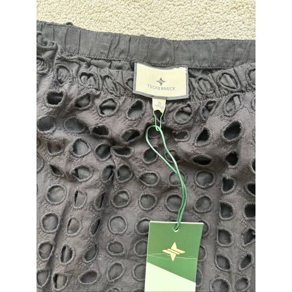 NWT TUCKERNUCK Black Cotton Eyelet Eve Skirt, Small  $150, B27 - Picture 7 of 7